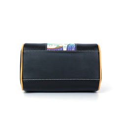 Handmade Elk Carving Crossbody Boston Bag