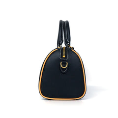 Handmade Peacock Carving Crossbody Boston Bag