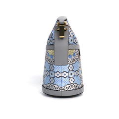 Handmade Embroidery Leather Bucket Bag