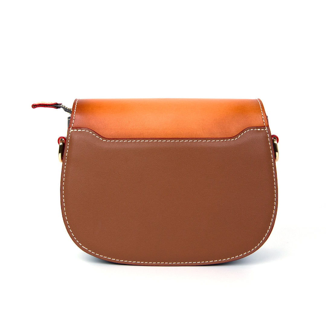 Handmade Flower Vine Carving Crossbody Bag